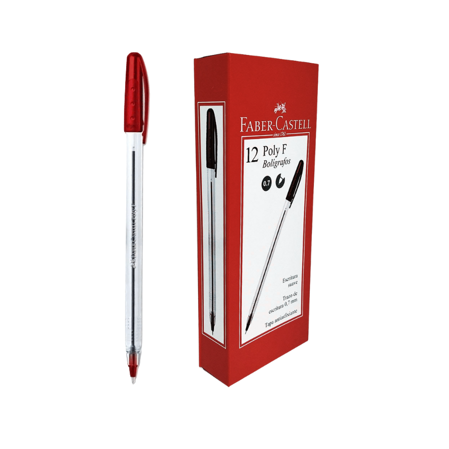 Bolígrafo Poly Rojo
