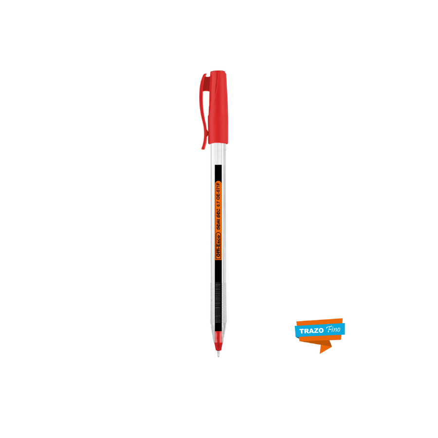 Bolígrafo Triangular Rojo